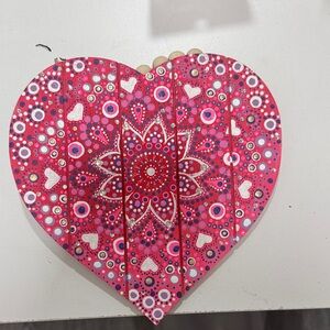 Colorful Heart-Shaped Door Art